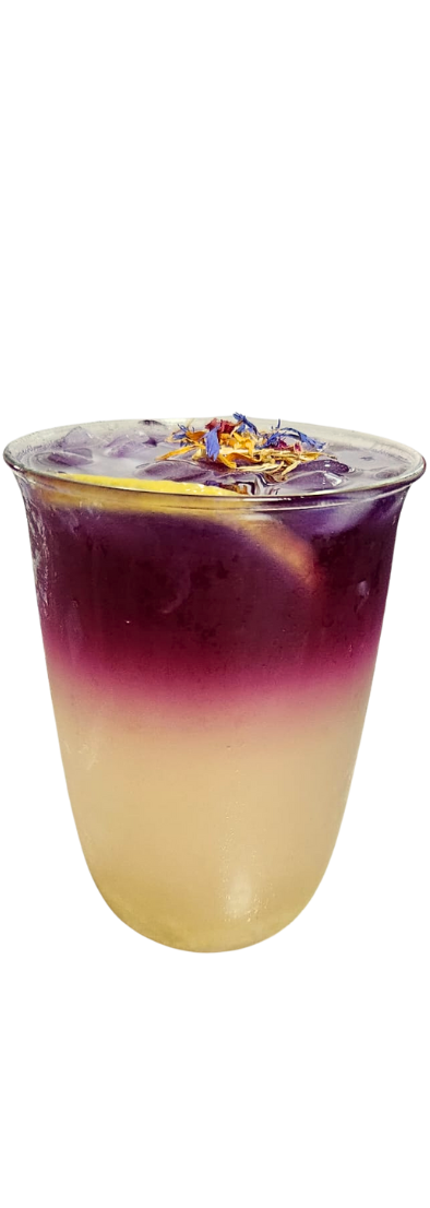 Actually good lemonade butterfly pea lemonade